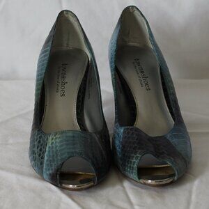 Town Shoes, size 37 Multi blue crocodile